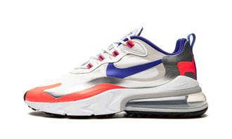 Nike Womens Air Max 270 React Running Trainers CW3094 Sneakers Shoes (UK 4 US 6.5 EU 37.5, White Racer Blue Flash Crimson 100)