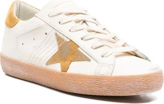 Golden Goose Super Star lederen bovenste teen en tong Suede ster en hak
