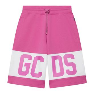 GCDS Gcds, Dames, Korte broeken, Roze, Maat: 2XS Katoen