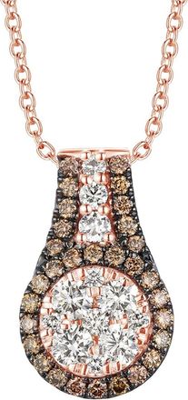 Le Vian Chocolate 14K Rose Gold 0.60 Ct. Tw. Diamond Pendant Necklace