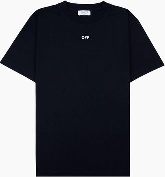 Off-white Mens Off White Croco Arrow Slim S/s T Shirt Black Lime - Size: 38