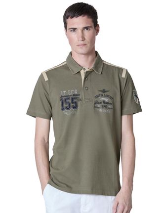 Aeronautica Aeronautica Militare polo groen opdruk
