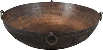 Biscottini International Antiguo Contenedor De Hierro Forjado