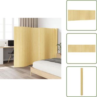 vidaXL Divisore per interni - vidaXL Divisorio Ambienti Naturale Chiaro Larghezza 600 cm Altezza 165 cm in Bamb&ugrave; - Divisore per camera da letto