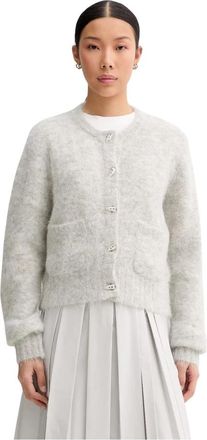 Munthe Nolocca Cardigan - Dames - Vesten - Grijs - XL - Truien & Vesten