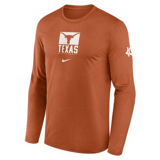 Nike Texas Courtside Nike Mens Dri-FIT College Long-Sleeve T-Shirt in Orange | 02TJ81FKDT-DCB
