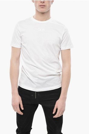Diesel Cotton Crew Neck T-Shirt T-DIEGOR-G13 with Tone-on-Tone Mono size Xl