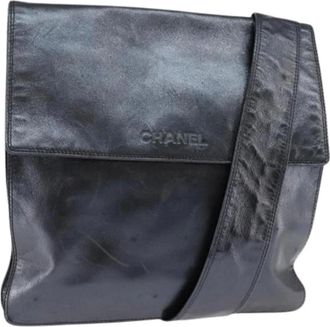 Chanel Pre-owned Cross Body Bags, female, Black, Size: ONE SIZE Pre-owned Vintage Cross Body Bag