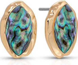 Ettika Mini Abalone Luxe Stud Earrings at Nordstrom