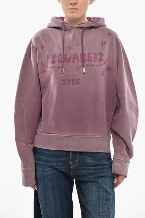 Dsquared2 Cotton Faded-Effect Hoodie Dsquared2