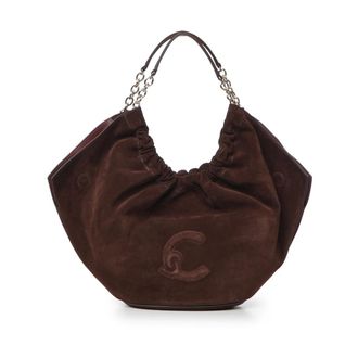 Coccinelle C-Easy Suede Tote - Dames - Tassen - Bruin - Maat: ONE Size Su&egrave;de