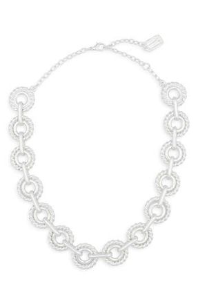 Karine Sultan Polished Circle Collar Necklace in Silver at Nordstrom Rack