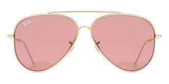 Ray-Ban RBR0101S Aviator Reverse 001/69 Mens Sunglasses Gold Size 59