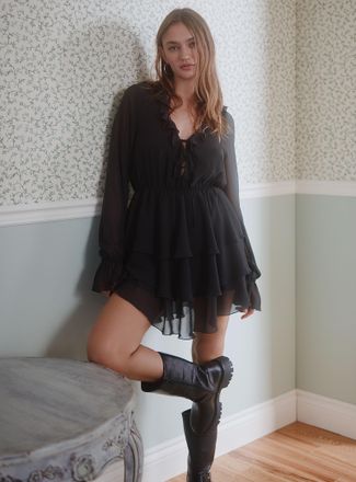 Twik Womens Bohemian chiffon dress