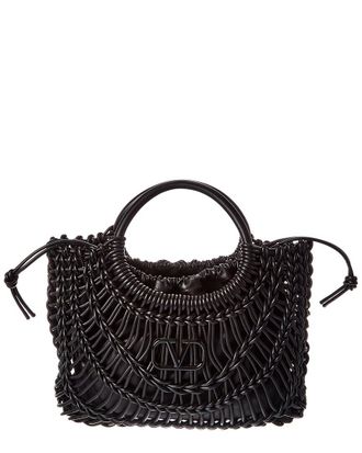 Valentino Vlogo Signature Leather Shoulder Bag