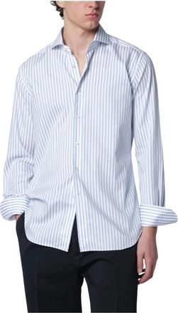 Xacus Travel Shirt - Heren - Zakelijke Overhemden - Blauw - M - Overhemden