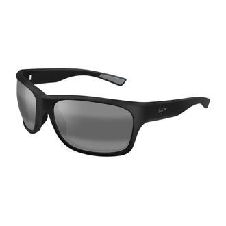Maui Jim Sunglasses, unisex, Black, Size: 63 MM Polarized Sunglasses Matte Black Grey Lenses