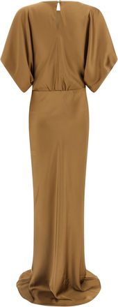 Norma Kamali Reverse Obie Dress - Beige