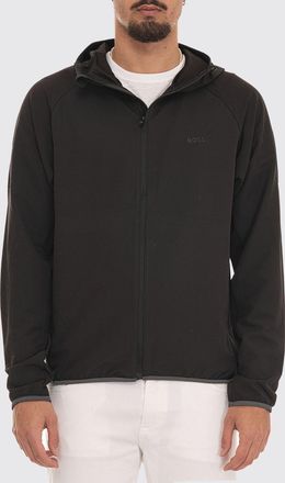 HUGO BOSS Giacca con cappuccio in tessuto tecnico con logo