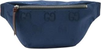 Gucci Pre-owned Belt Bags, female, Blue, Size: ONE SIZE Pre-owned Nylon Belt Bag