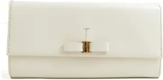 Ferragamo Leather Long Wallet (Bi-Fold) (Pre-Owned)