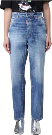 Dsquared2 Dames, Jeans, Blauw, Maat: 2XS Katoen