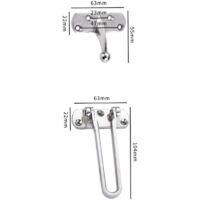 OEM Pestillo De Puerta Giratorio, Pestillo De Seguridad Para Mayor Protecci&oacute;n, Cierre Protector Reforzado Para Pestillo De Puerta (paquete De 2) - Crezuo