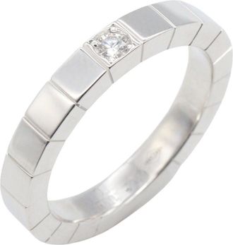 Cartier Silver Clear White Gold (18K) Band Ring (Pre-Owned)