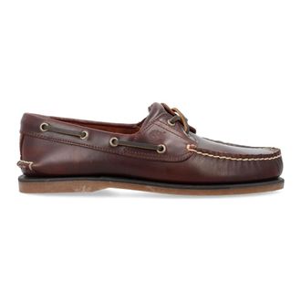 Timberland Gesloten Mid Brown Sailor Schoenen - Heren - Bootschoenen - Bruin - 41 EU - Leer - Schoenen