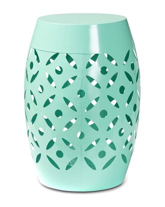 Design Studios Dnu Design Studios Hallie Modern & Contemporary Aqua Finished Metal Outdoor Side Table