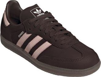 adidas Gender Inclusive Samba OG Sneaker in Aurora Coffee/Pink/White at Nordstrom, Size 11.5 Womens