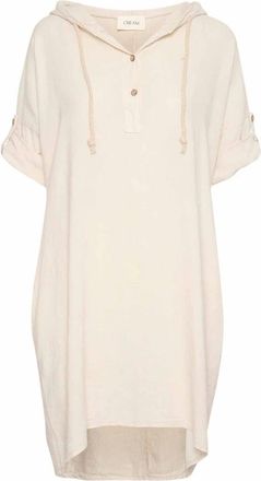 Cream Veren Grijze Jurk met Capuchon - Dames - Casual kleedjes - Grijs - S/M - Kleedjes