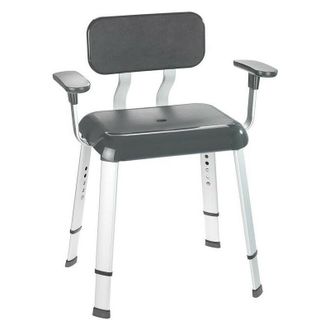 WENKO Taburete De Ducha Con Apoyabrazos Secura Premium