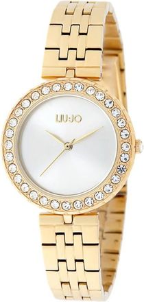 Liu Jo Crystal Chic Staal Ros&eacute;goud Horloge - Dames - Horloges - Geel - ONE Size - Accessoires