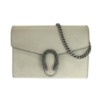 Gucci Pre-owned Dionysus Leather Shoulder Bag - - Pre-owned - Donna - Bianco - ONE SIZE