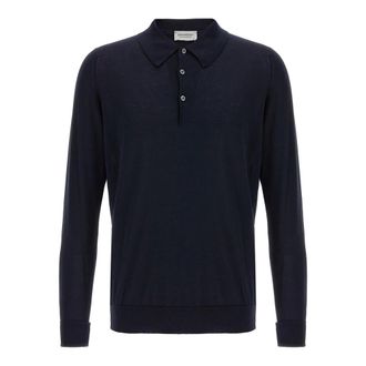 John Smedley Finchley Polo Shirt - male - John Smedley - Polo Shirts - Blue - M - Tops