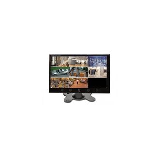 Trade Shop Trade Shop - Monitor Lcd 10.1 Pollici Auto Pulsanti A Sfioramento Telecomando 2 Ingressi Av