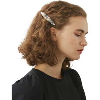 Alexandre de Paris Solferino acetate hair clip barette in Tortoiseshell at Nordstrom