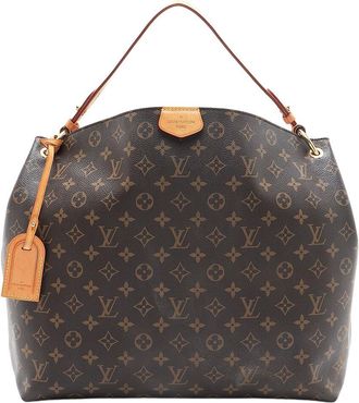 Louis Vuitton Brown Monogram Canvas Graceful Mm Hobo (Authentic Pre-Loved)