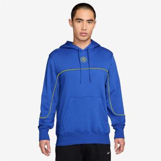 Nike Mens T90 Hooded Neck Long Sleeve Sweatshirt in Game Royal - Blue - Size Medium