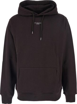 Drôle de Monsieur Brown Hoodie With Logo In Cotton Man
