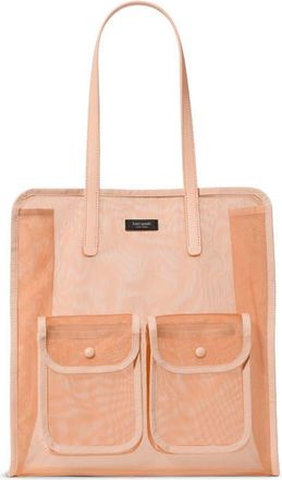 Kate Spade New York breezy mesh tote bag in Light Cantaloupe at Nordstrom