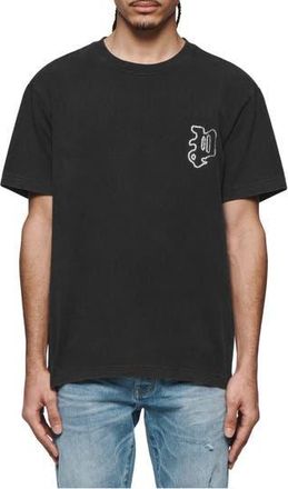 Purple Heavyweight Jersey Jewel Logo T-Shirt in Black at Nordstrom Rack, Size X-Small