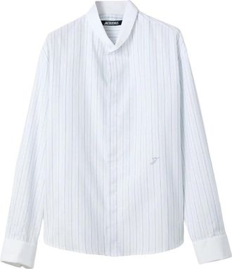 Jacquemus La Chemise Havana - Heren - Casual Overhemden - Blauw - XL - Katoen - Overhemden