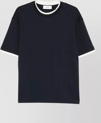 Lardini contrasting-trim cotton t-shirt