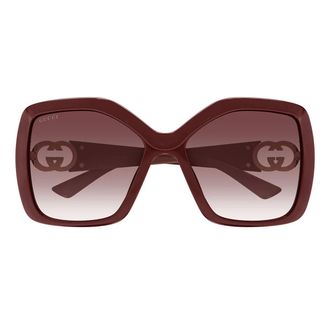 Gucci Sunglasses Gg2015 S 002 Burgundy/Red Gradient Women