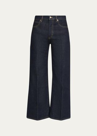 Frame Denim The Swing High-Rise Flare Ankle Jeans