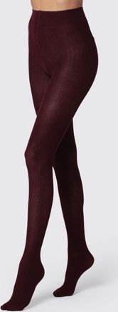 Max Mara Collant in puro cashmere lavorati a coste con vita elasticizzata