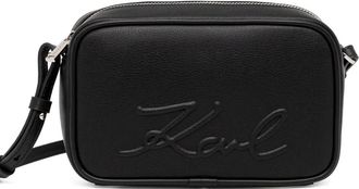 Karl Lagerfeld Borsa a tracolla K/VILLE con logo goffrato - Nero