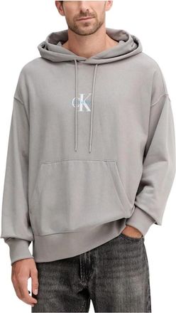 Calvin Klein Jeans Hoodies - Heren - Hoodies - Grijs - 2XL - Hoodies & sweatvesten